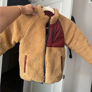 Reversible teddy jacket